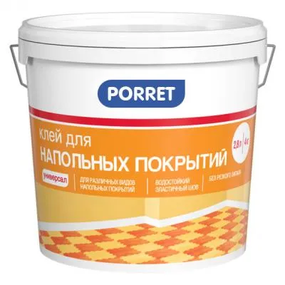Клей для напольных покрытий Porret Клей для напольных покрытий Porret