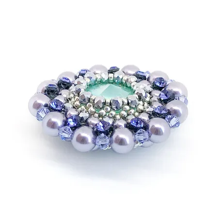 Брошь Ducharme Cinderella Dream Mauve Mint Брошь Ducharme Cinderella Dream Mauve Mint