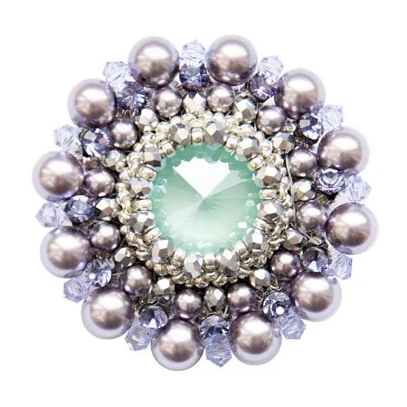 Брошь Ducharme Cinderella Dream Mauve Mint Брошь Ducharme Cinderella Dream Mauve Mint